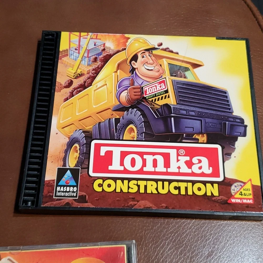 Vintage Lot of 3 Tonka PC Cd-Rom Hasbro Interactive Game 1997 Construction Garag